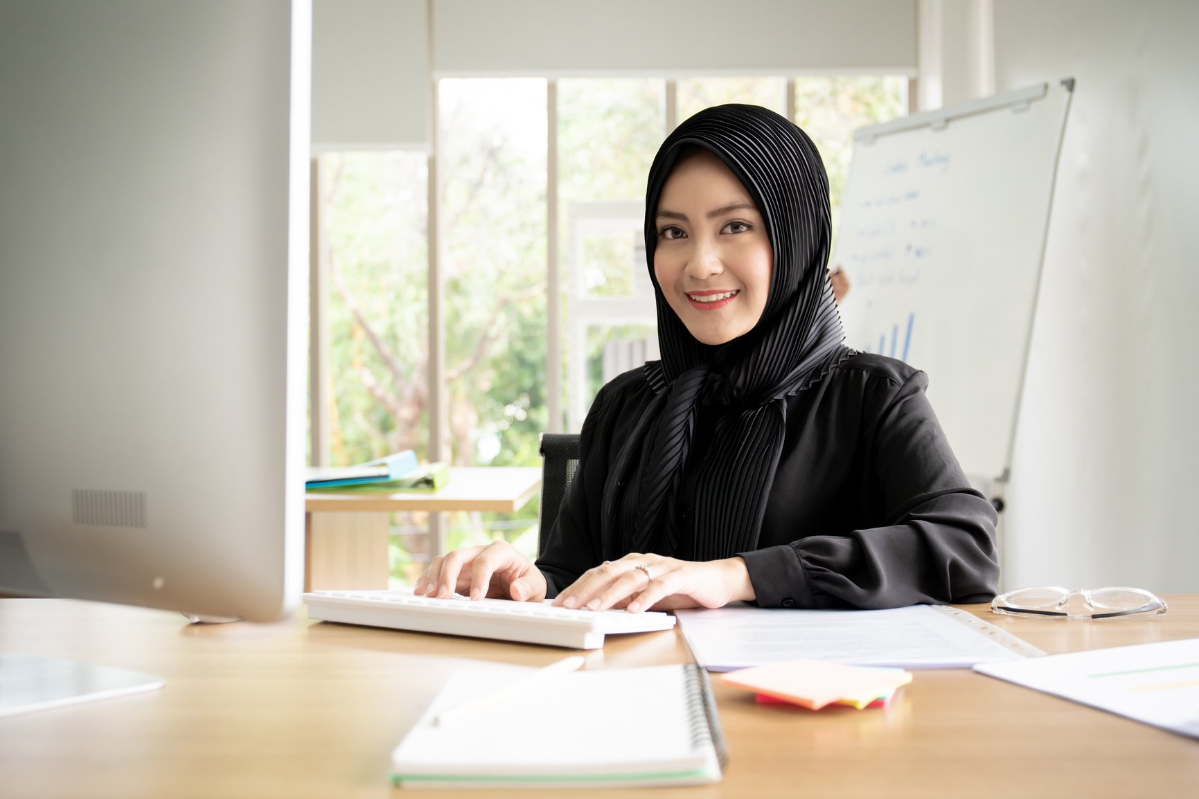 Business Muslim woman